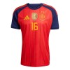 Maglia ufficiale Spagna 2 Stars Rodrigo 16 Casa Mondiali 2026 per Uomo