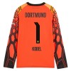 Maglia da Calcio Portiere a Maniche Lunghe Borussia Dortmund Kobel 1 Orange Version Casa 2026-27 per Uomo