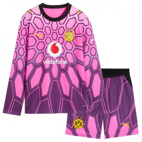 Maglia da Calcio Portiere a Maniche Lunghe Borussia Dortmund Trasferta 2026-27 Rosa per Bambino Maglia da Calcio Portiere a Maniche Lunghe Borussia Dortmund Trasferta 2026-27 Rosa per Bambino