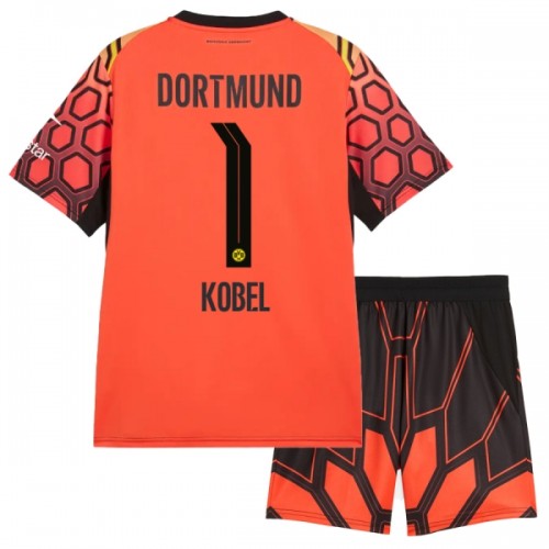Maglia da Calcio Portiere Borussia Dortmund Kobel 1 Orange Version Casa 2026-27 per Bambino Maglia da Calcio Portiere Borussia Dortmund Kobel 1 Orange Version Casa 2026-27 per Bambino