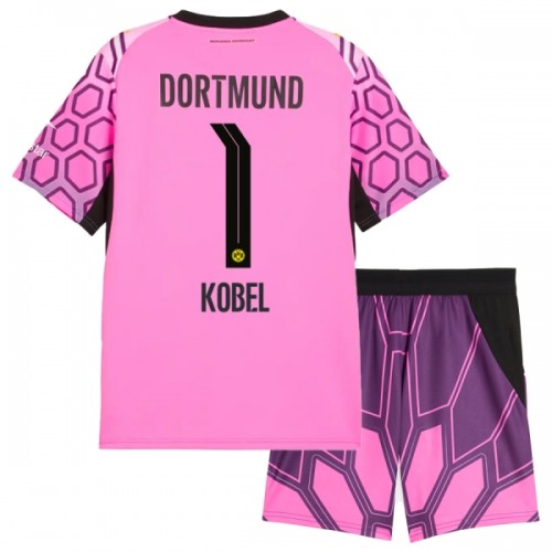 Maglia da Calcio Portiere Borussia Dortmund Kobel 1 Trasferta 2026-27 Rosa per Bambino Maglia da Calcio Portiere Borussia Dortmund Kobel 1 Trasferta 2026-27 Rosa per Bambino
