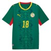Maglia ufficiale Senegal Sarr 18 Trasferta Mondiali 2026 per Uomo