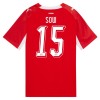 Maglia ufficiale Svizzera Djibril Sow 15 Casa Mondiali 2026 per Uomo Maglia ufficiale Svizzera Djibril Sow 15 Casa Mondiali 2026 per Uomo