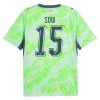 Maglia ufficiale Svizzera Djibril Sow 15 Trasferta Mondiali 2026 per Uomo Maglia ufficiale Svizzera Djibril Sow 15 Trasferta Mondiali 2026 per Uomo