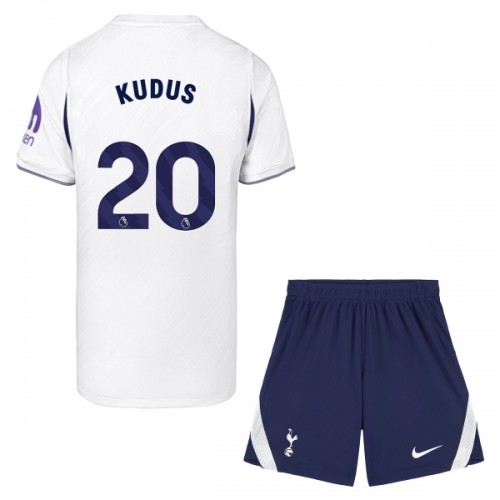 Maglia ufficiale Tottenham Hotspur Kudus 20 Casa 2026-27 per Bambino Maglia ufficiale Tottenham Hotspur Kudus 20 Casa 2026-27 per Bambino