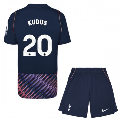 Maglia ufficiale Tottenham Hotspur Kudus 20 Trasferta 2026-27 per Bambino Maglia ufficiale Tottenham Hotspur Kudus 20 Trasferta 2026-27 per Bambino