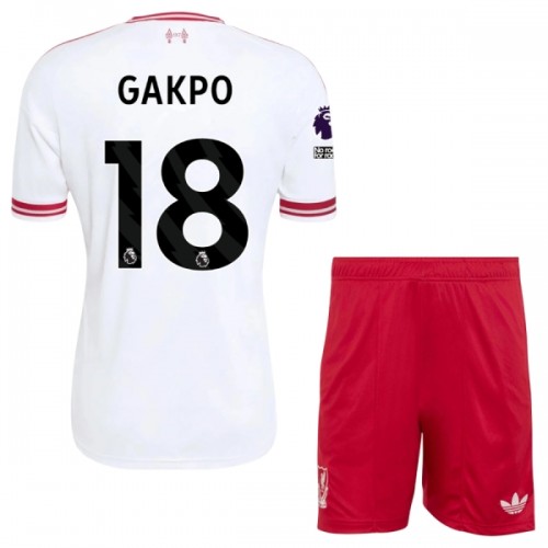 Maglia ufficiale Liverpool Gakpo 18 Trasferta 2026-27 per Bambino Maglia ufficiale Liverpool Gakpo 18 Trasferta 2026-27 per Bambino