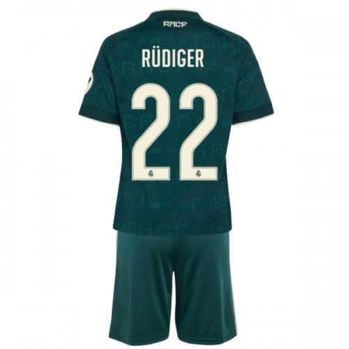 Maglia ufficiale Real Madrid Rudiger 22 Trasferta 2026-27 per Bambino Maglia ufficiale Real Madrid Rudiger 22 Trasferta 2026-27 per Bambino