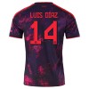 Maglia ufficiale FC Bayern Monaco Luis Diaz 14 Alternativa 2026-27 per Uomo Maglia ufficiale FC Bayern Monaco Luis Diaz 14 Alternativa 2026-27 per Uomo
