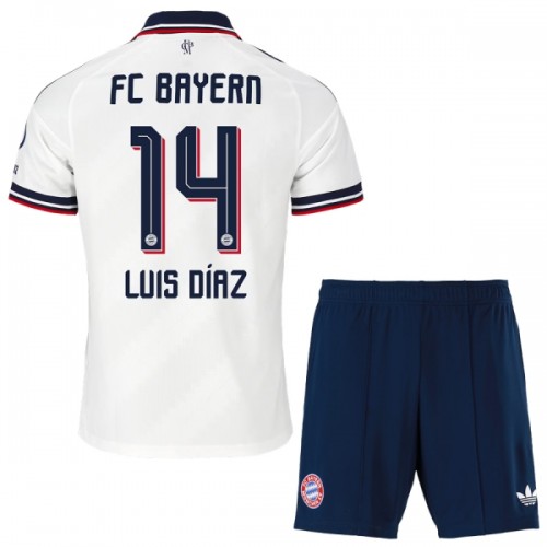Maglia ufficiale FC Bayern Monaco Luis Diaz 14 Trasferta 2026-27 per Bambino Maglia ufficiale FC Bayern Monaco Luis Diaz 14 Trasferta 2026-27 per Bambino