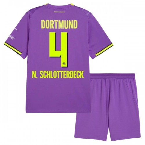 Maglia ufficiale Borussia Dortmund N. Schlotterbeck 4 Alternativa 2026-27 per Bambino Maglia ufficiale Borussia Dortmund N. Schlotterbeck 4 Alternativa 2026-27 per Bambino