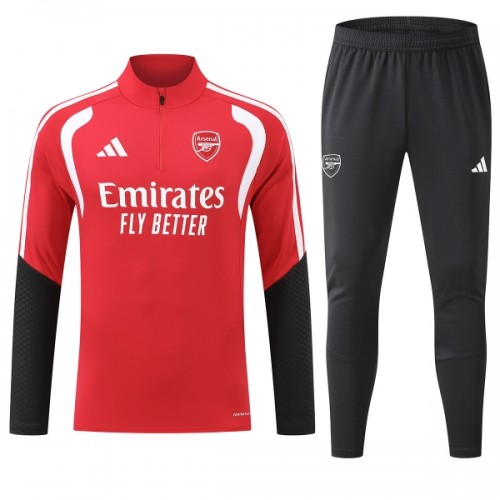 Arsenal Felpe da Allenamento Quarto-Zip 2026-27 Rossa per Uomo Arsenal Felpe da Allenamento Quarto-Zip 2026-27 Rossa per Uomo
