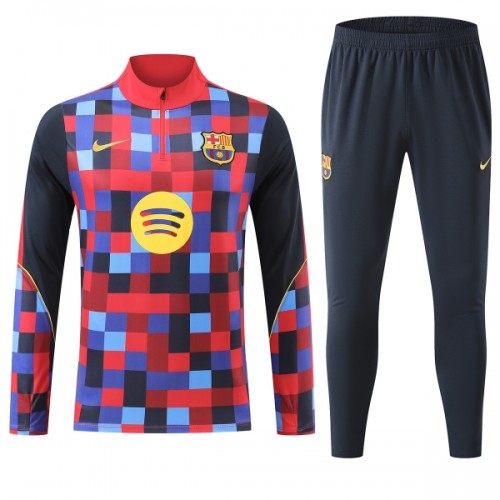 Barcellona Felpe da Allenamento Quarto-Zip 2026-27 Rossa per Uomo Barcellona Felpe da Allenamento Quarto-Zip 2026-27 Rossa per Uomo