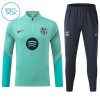 Barcellona Felpe da Allenamento Quarto-Zip 2026-27 Verde per Bambino
