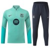 Barcellona Felpe da Allenamento Quarto-Zip 2026-27 Verde per Uomo Barcellona Felpe da Allenamento Quarto-Zip 2026-27 Verde per Uomo