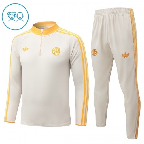 FC Bayern Monaco Felpe da Allenamento Quarto-Zip 2026-27 Bianca per Bambino FC Bayern Monaco Felpe da Allenamento Quarto-Zip 2026-27 Bianca per Bambino