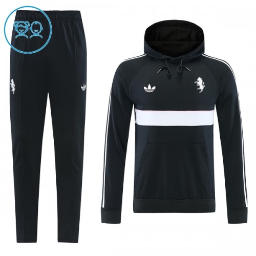 Juventus Hoodie Felpe da Allenamento 2026-27 Nera per Bambino Juventus Hoodie Felpe da Allenamento 2026-27 Nera per Bambino
