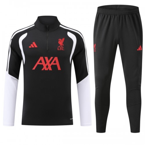 Liverpool Felpe da Allenamento Quarto-Zip 2026-27 Nera per Uomo Liverpool Felpe da Allenamento Quarto-Zip 2026-27 Nera per Uomo