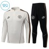 Manchester City Felpe da Allenamento Quarto-Zip 2026-27 Grigia per Bambino