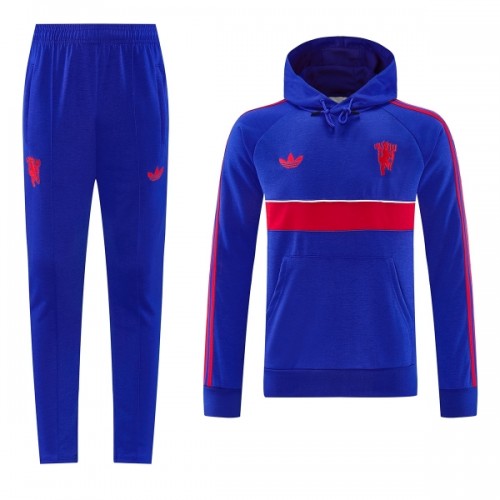 Manchester United Hoodie Felpe da Allenamento 2026-27 Blu per Uomo Manchester United Hoodie Felpe da Allenamento 2026-27 Blu per Uomo