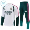 Real Madrid Felpe da Allenamento Quarto-Zip 2026-27 Bianca per Bambino