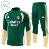 Real Madrid Felpe da Allenamento Quarto-Zip 2026-27 Verde per Bambino