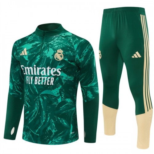 Real Madrid Felpe da Allenamento Quarto-Zip 2026-27 Verde per Uomo Real Madrid Felpe da Allenamento Quarto-Zip 2026-27 Verde per Uomo