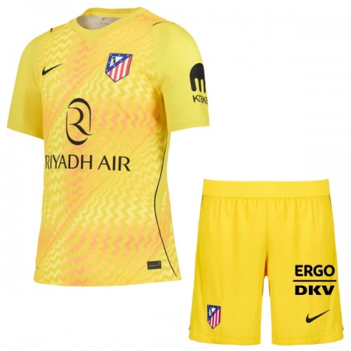 Maglia da Calcio Portiere Atlético Madrid 2026-27 Gialla per Bambino Maglia da Calcio Portiere Atlético Madrid 2026-27 Gialla per Bambino