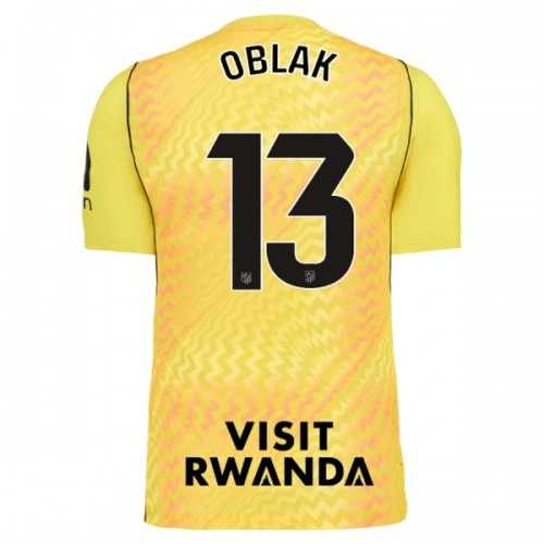 Maglia da Calcio Portiere Atlético Madrid Oblak 13 2026-27 Gialla per Uomo Maglia da Calcio Portiere Atlético Madrid Oblak 13 2026-27 Gialla per Uomo