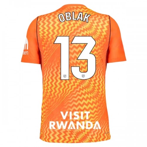 Maglia da Calcio Portiere Atlético Madrid Oblak 13 Orange Version 2026-27 per Uomo Maglia da Calcio Portiere Atlético Madrid Oblak 13 Orange Version 2026-27 per Uomo