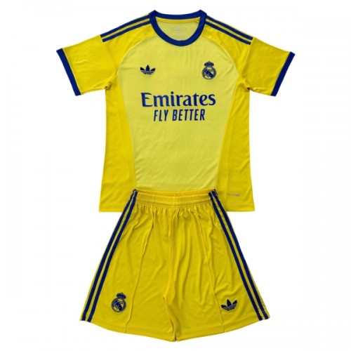 Maglia da Calcio Portiere Real Madrid 2026-27 Gialla per Bambino Maglia da Calcio Portiere Real Madrid 2026-27 Gialla per Bambino