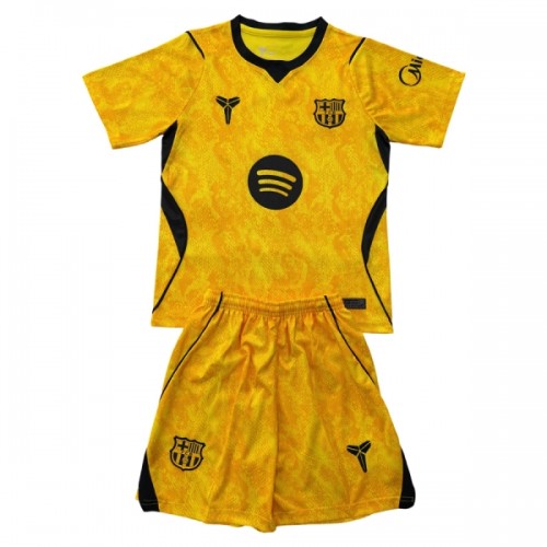 Maglia da Calcio Portiere Barcellona Trasferta 2026-27 Gialla per Bambino Maglia da Calcio Portiere Barcellona Trasferta 2026-27 Gialla per Bambino